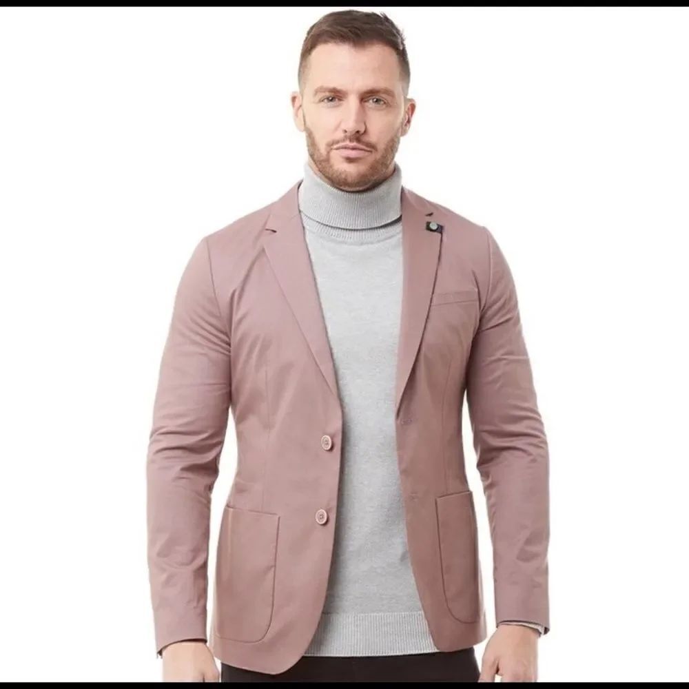Ted Baker London dusky pink single breasted blazer